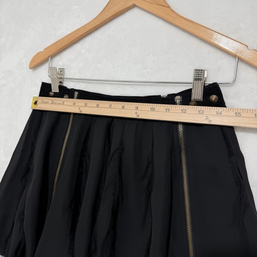 Rare Vtg Betsey Johnson Studded Zip Mini Skirt Sz 6 Indie Sleaze Y2K Grunge - Picture 5 of 10